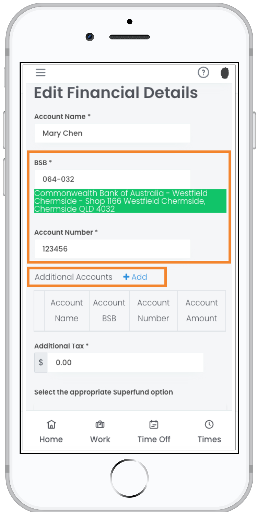 Edit your financial details (bank account or super) – Employee Portal